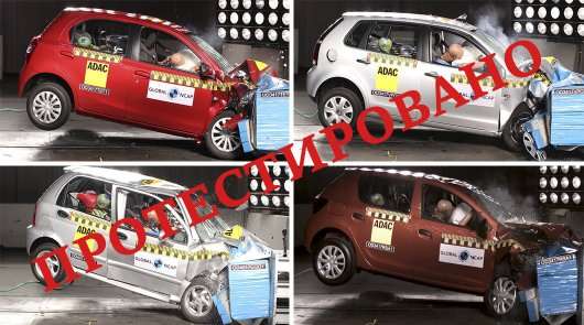 Краш-тести Global NCAP показали низьку підготовку пяти популярних моделей