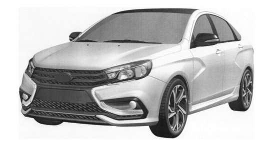 АвтоВАЗ опублікував патентні зображення спортивної Vesta