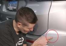 Як виправити невелику вмятину на ребрі бампера автомобіля