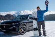 Позашляховик Maserati Levante допоміг встановити рекорд швидкості сноуборду