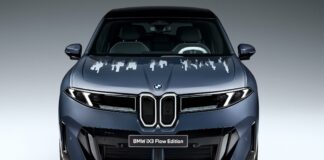 BMW onderzoekt digitale oppervlakken met E-inkt-geïnfuseerde kap op iX3 Concept