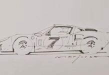 Мистецтво силуету: вчимося малювати легендарний Ford GT40