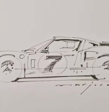 Мистецтво силуету: вчимося малювати легендарний Ford GT40