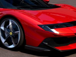 La 849 Testarossa de Ferrari ignore les phares escamotables pour des raisons de sécurité